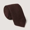 Birdseye Tie In Dark Red
