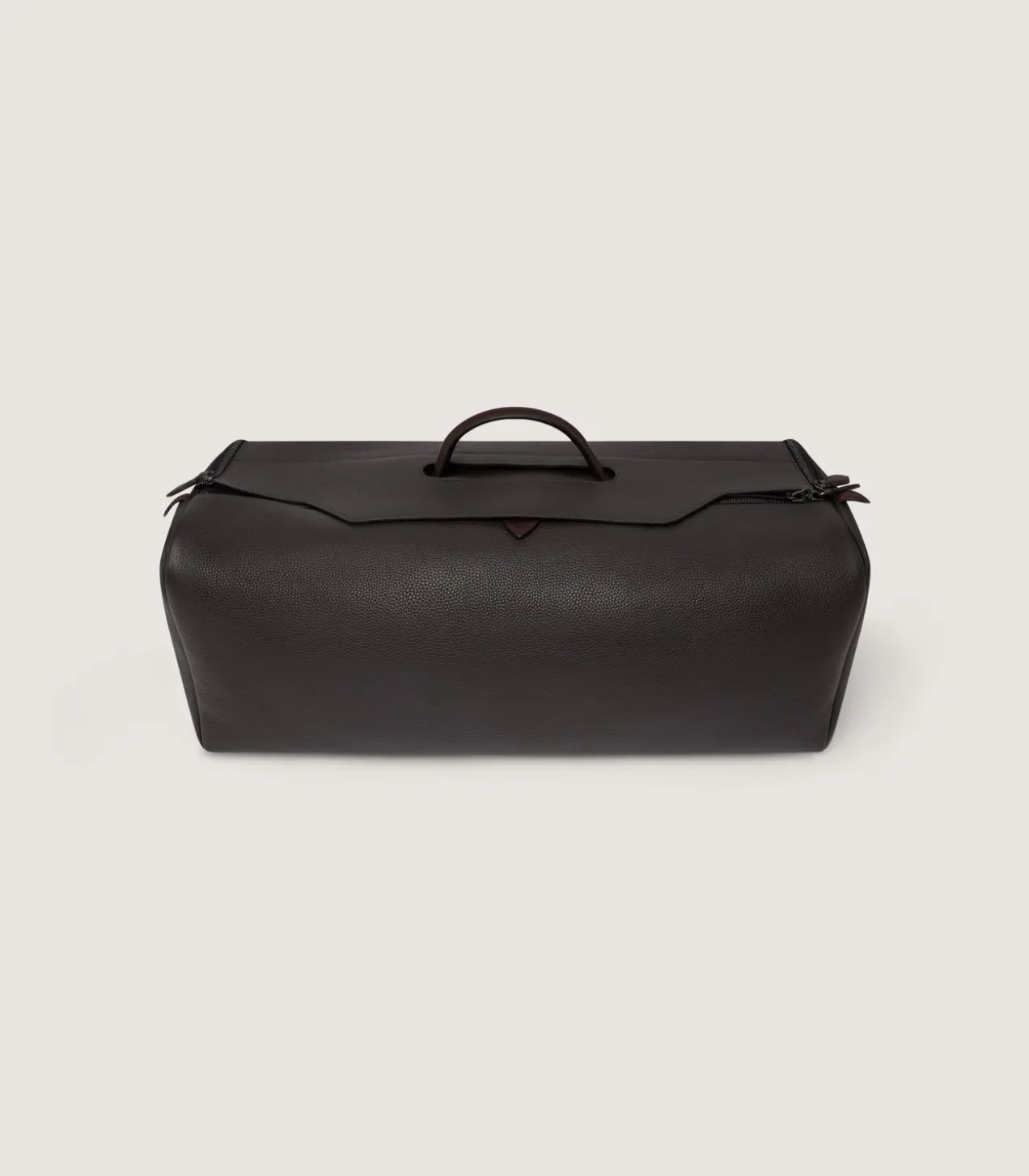 Leather Holdall Suiter Decoy In Dark Brown
