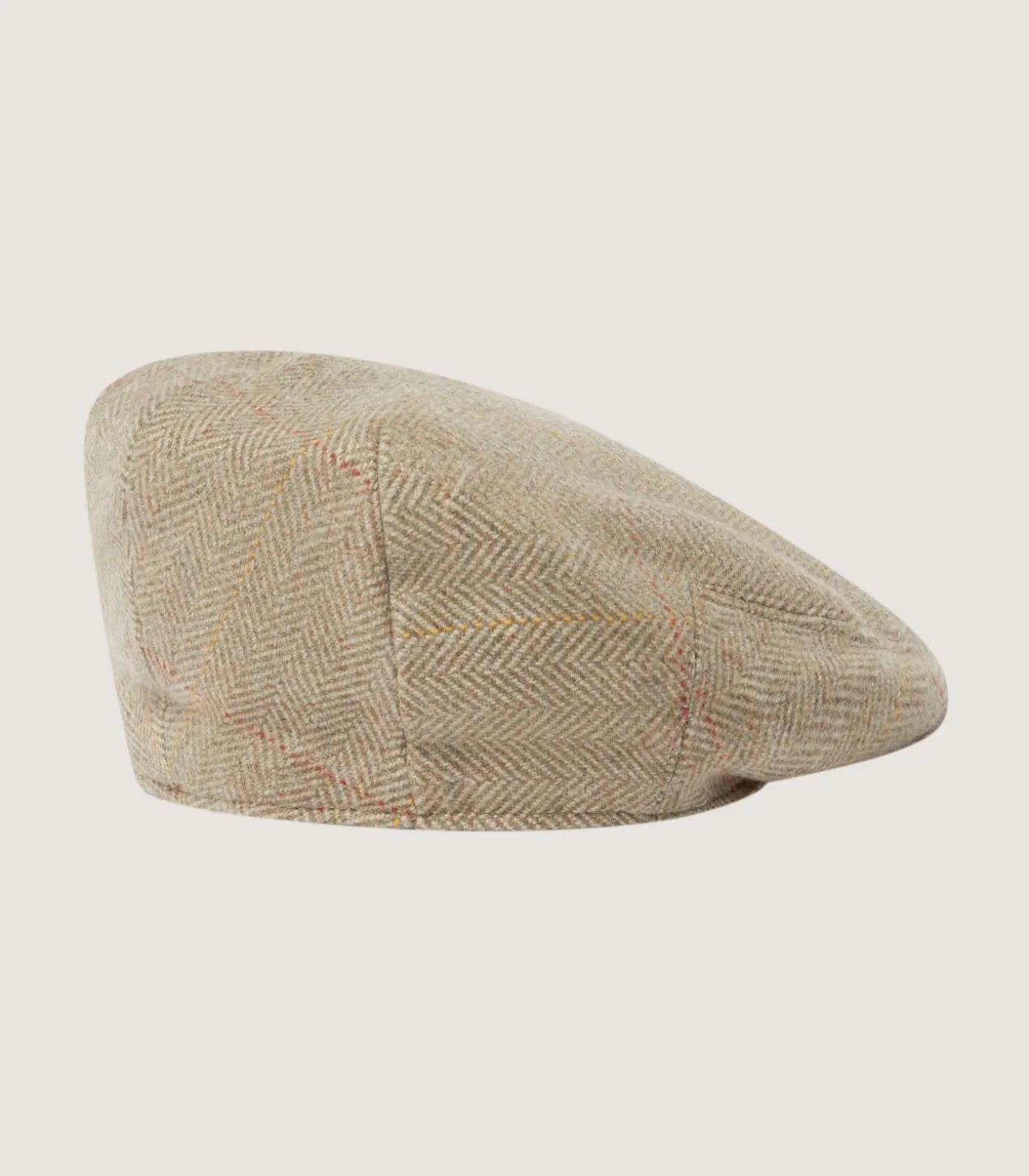 Litton Short Peak Cashmere Tweed Cap In Dughaill