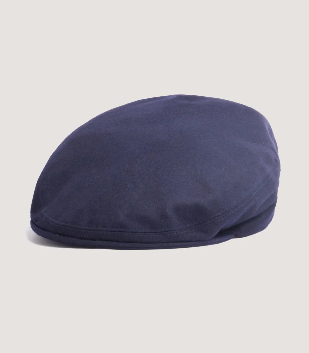 Litton Short Peak Loden Cap In Navy