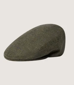 Litton Short Peak Tweed Cap In Strathbeg