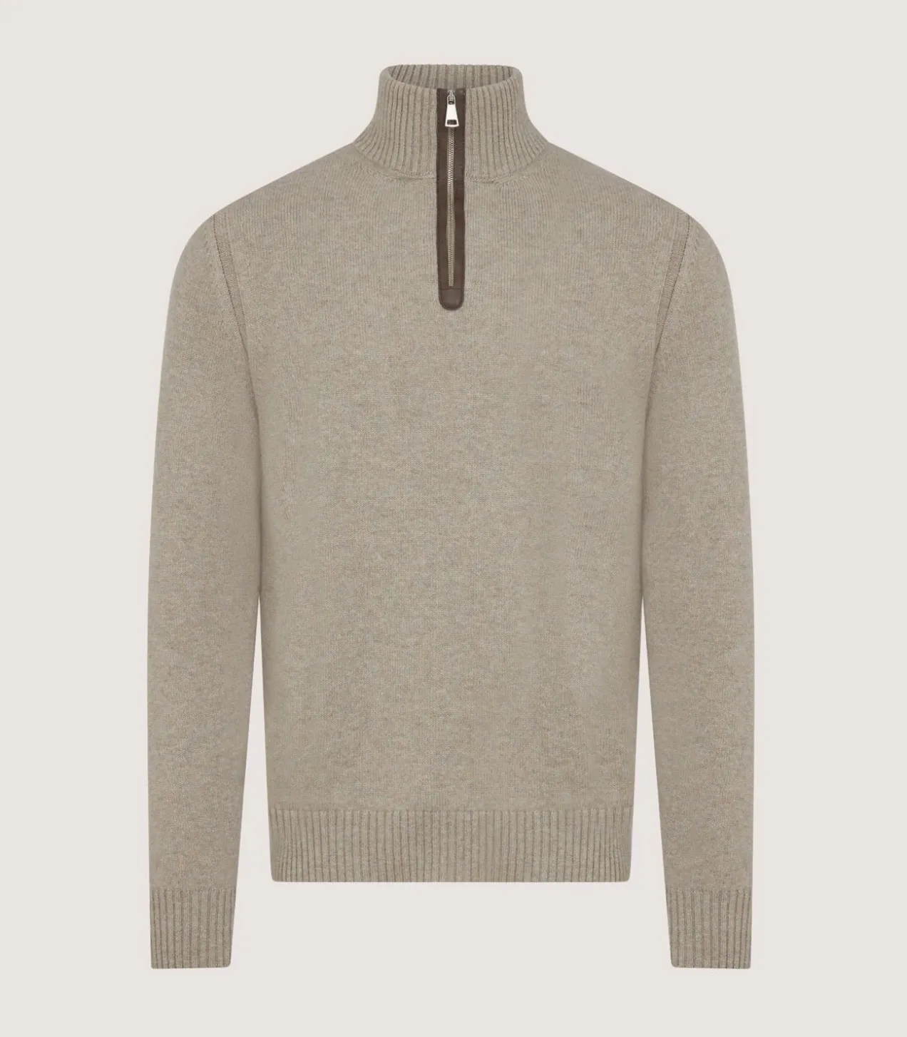 Men'S Cashmere Quarter Zip Sweater