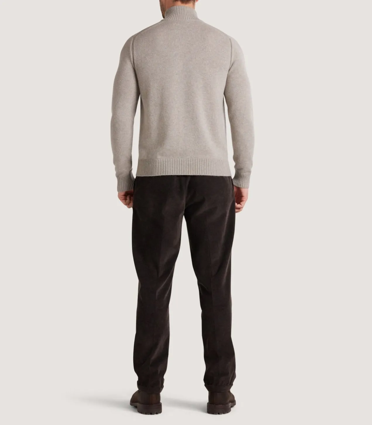 Men'S Cashmere Quarter Zip Sweater