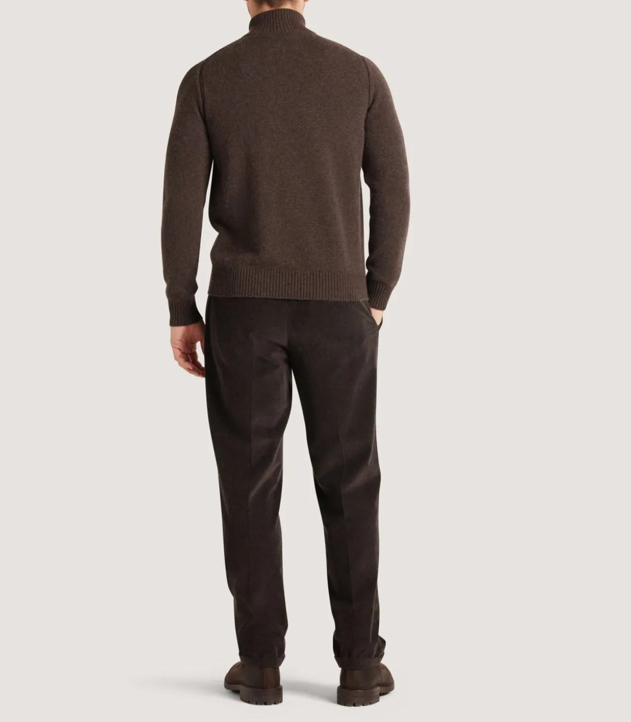 Men'S Cashmere Quarter Zip Sweater