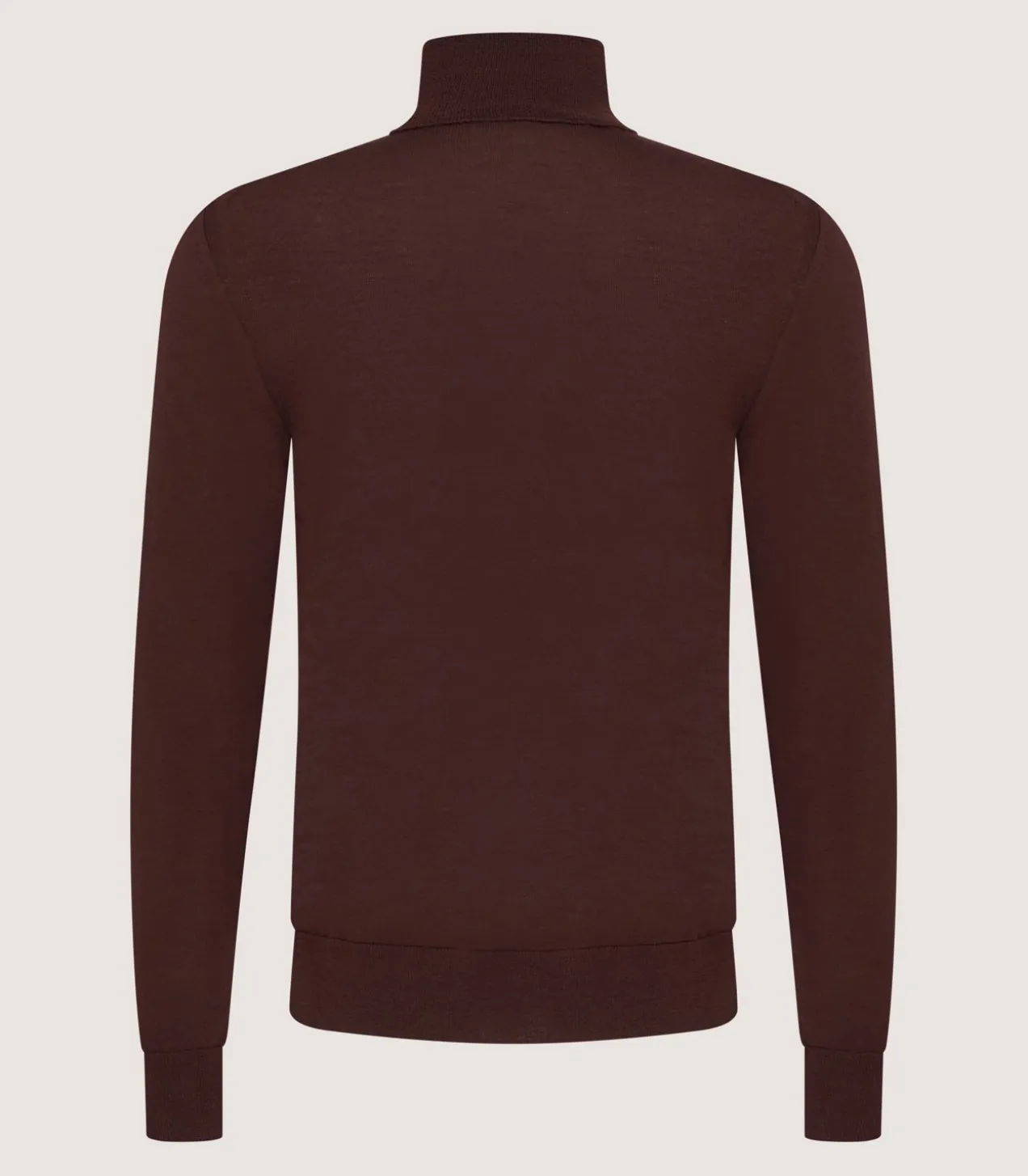 Men'S Extra Fine Worsted Cashmere Seamless Turtleneck