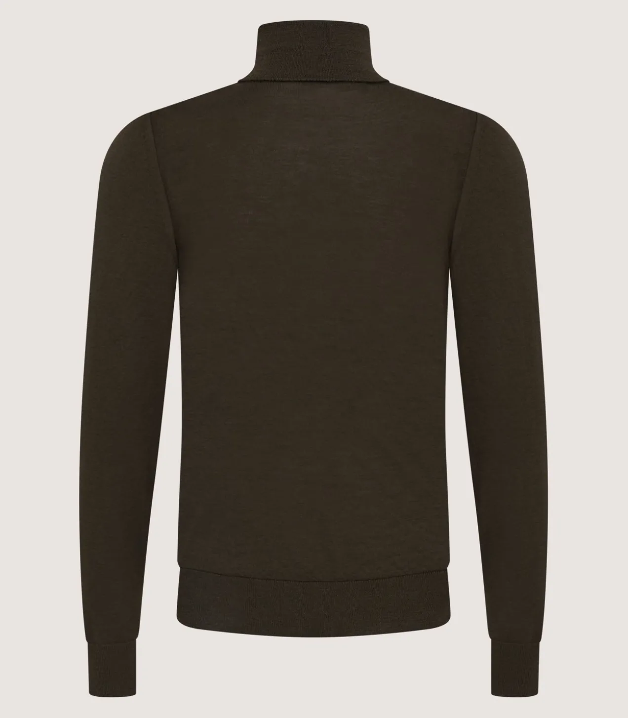 Men'S Extra Fine Worsted Cashmere Seamless Turtleneck