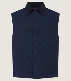 Men'S Padded Purdey Gilet In Navy