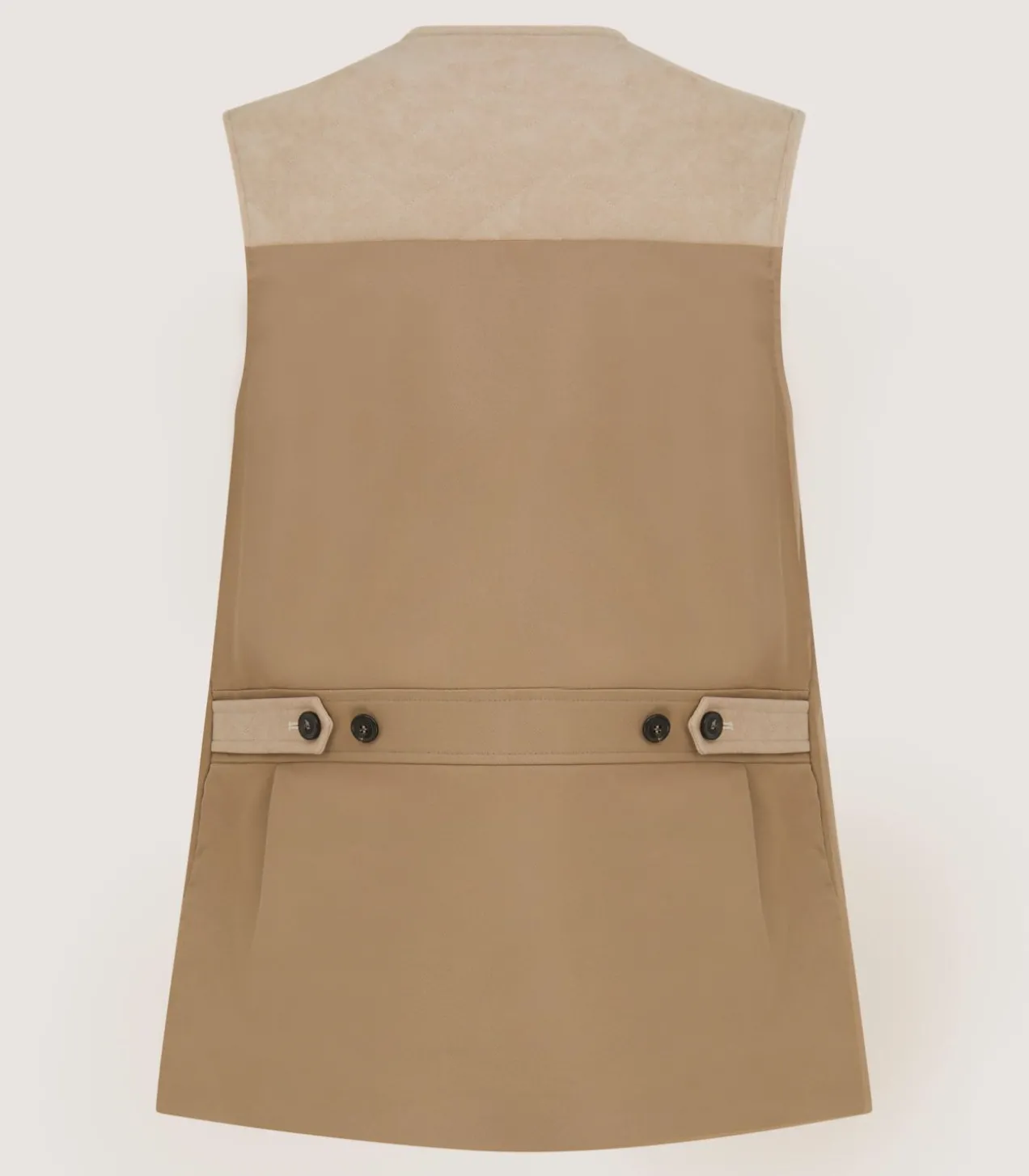 Men'S Summer Cotton Sporting Vest In Dark Taupe