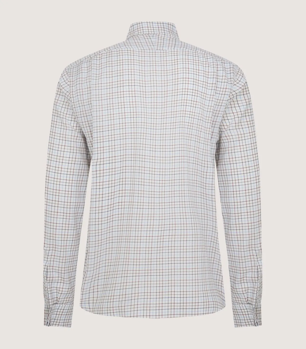 Men'S Summer Sporting Half Tattersall Double Cuff Shirt