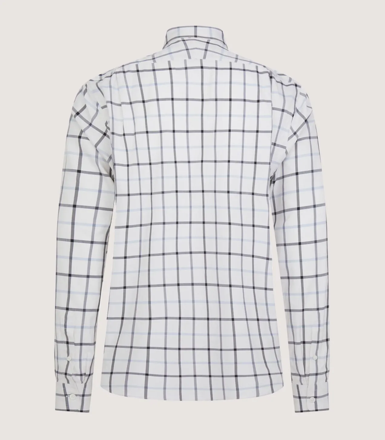 Men'S Summer Sporting Windowpane Pocket Shirt In Blue