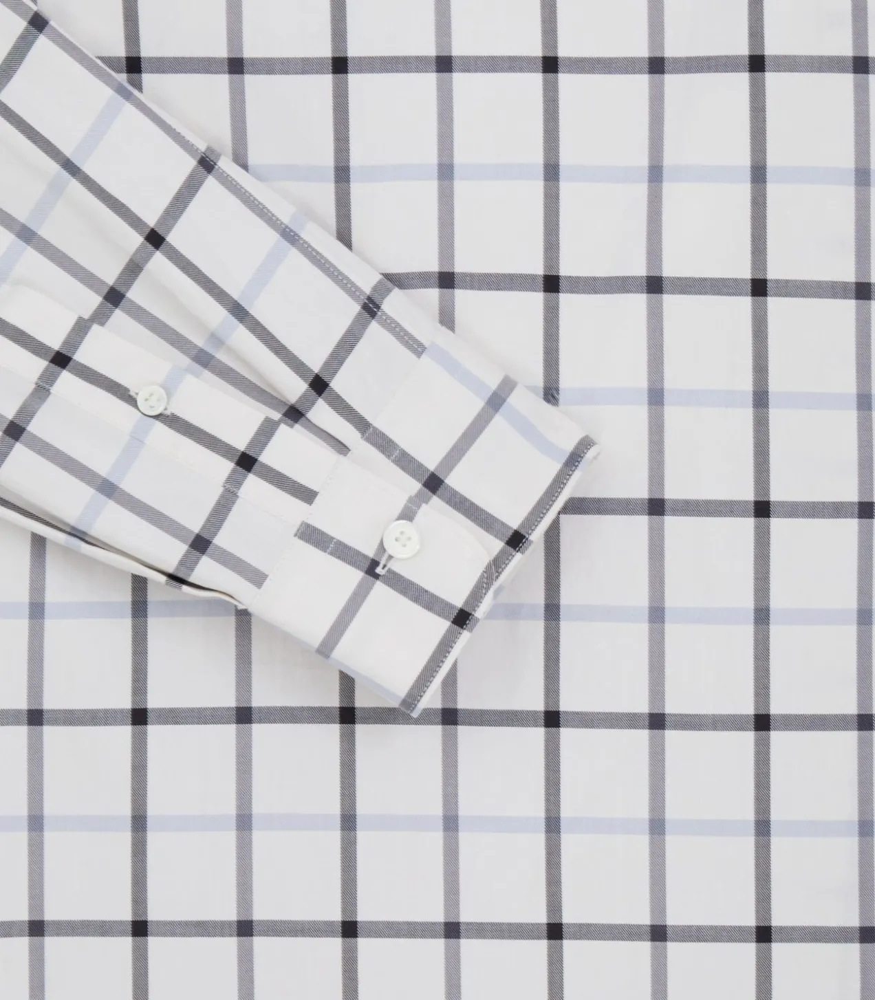 Men'S Summer Sporting Windowpane Pocket Shirt In Blue