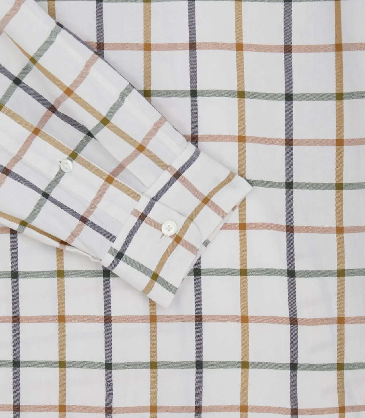 Men'S Summer Sporting Windowpane Pocket Shirt In Green