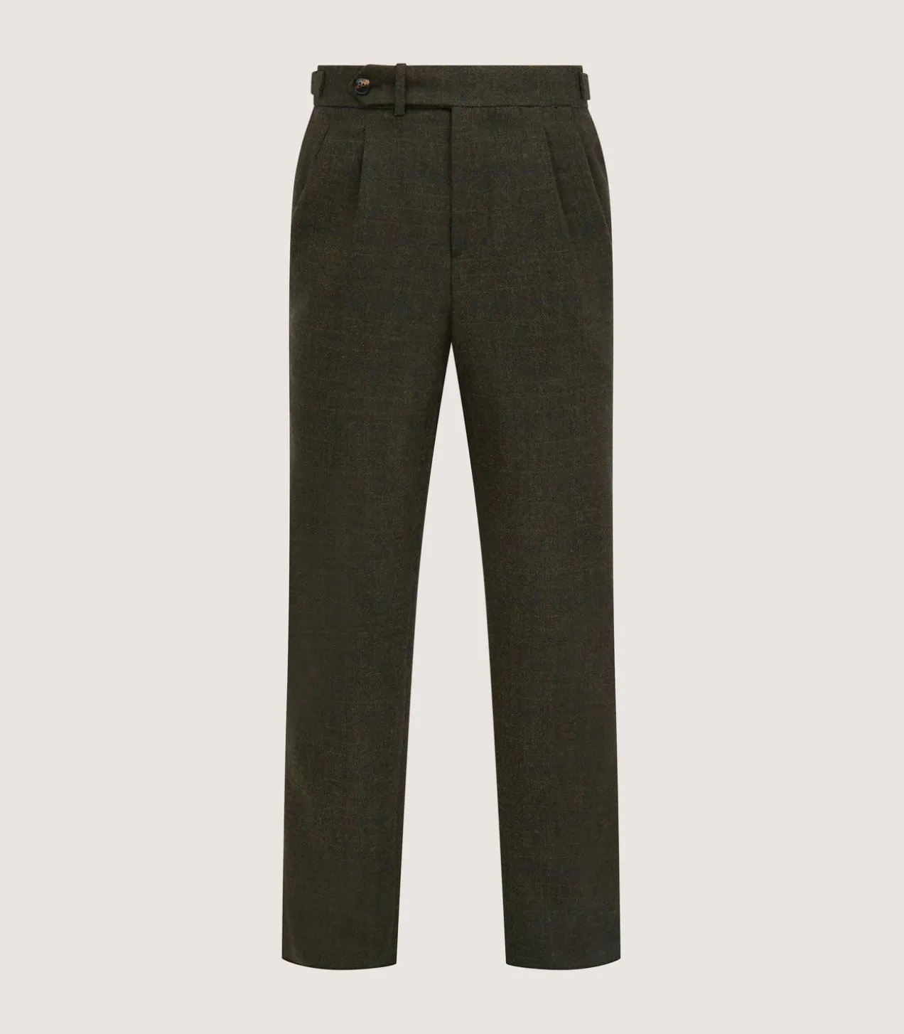 Men'S Technical Tweed Two Pleat Sporting Trousers In Strathbeg