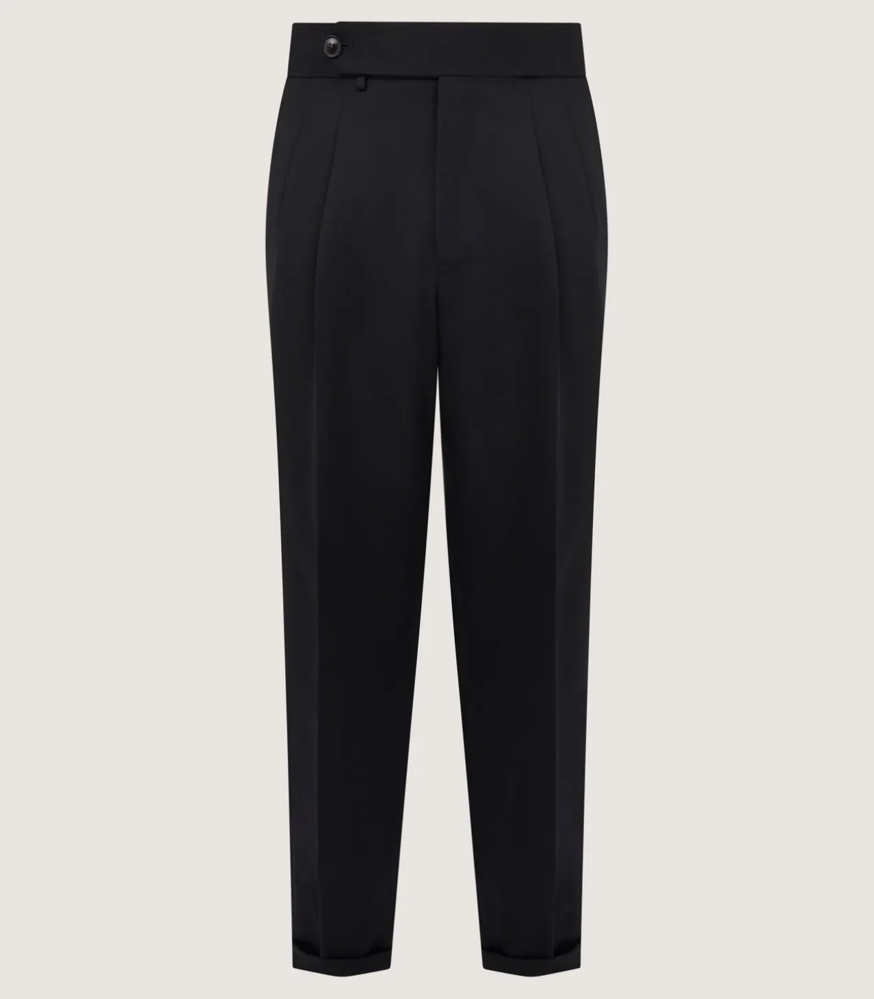 Men'S Two Pleat Trouser In Black