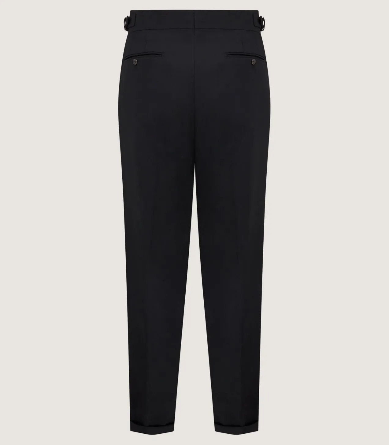 Men'S Two Pleat Trouser In Black