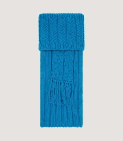 Porthcurno Cashmere Mix Field Sock In Teal