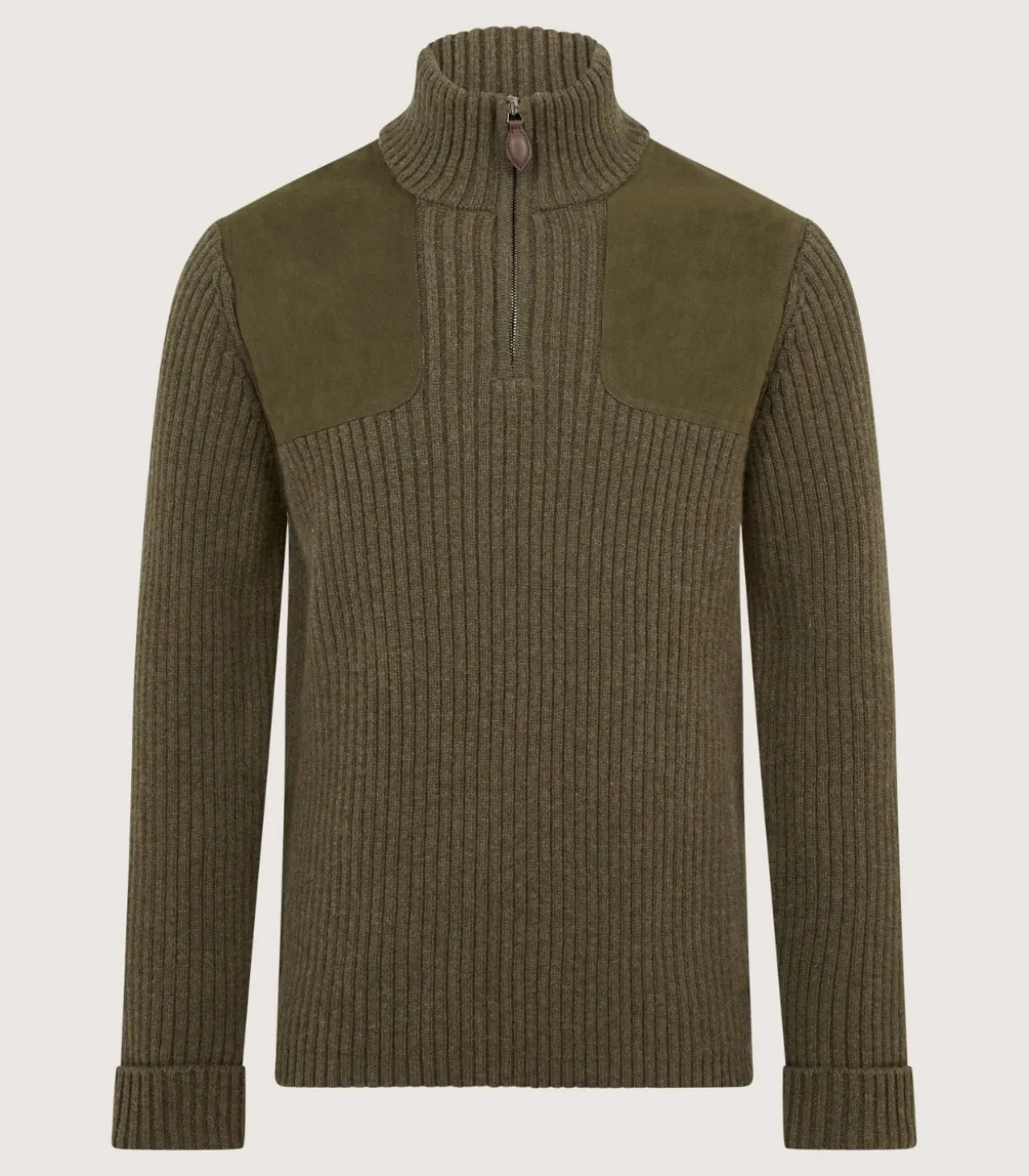 Unisex Quarter Zip Commando Sweater