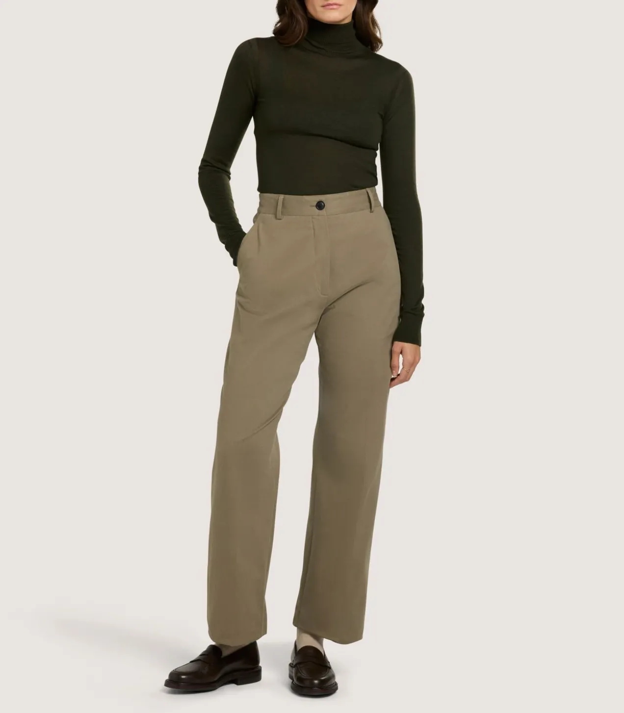 Women'S Extra Fine Worsted Cashmere Turtleneck
