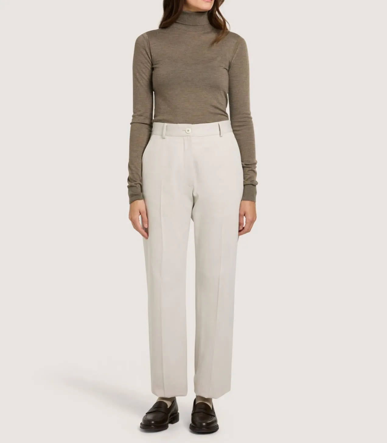 Women'S Extra Fine Worsted Cashmere Turtleneck
