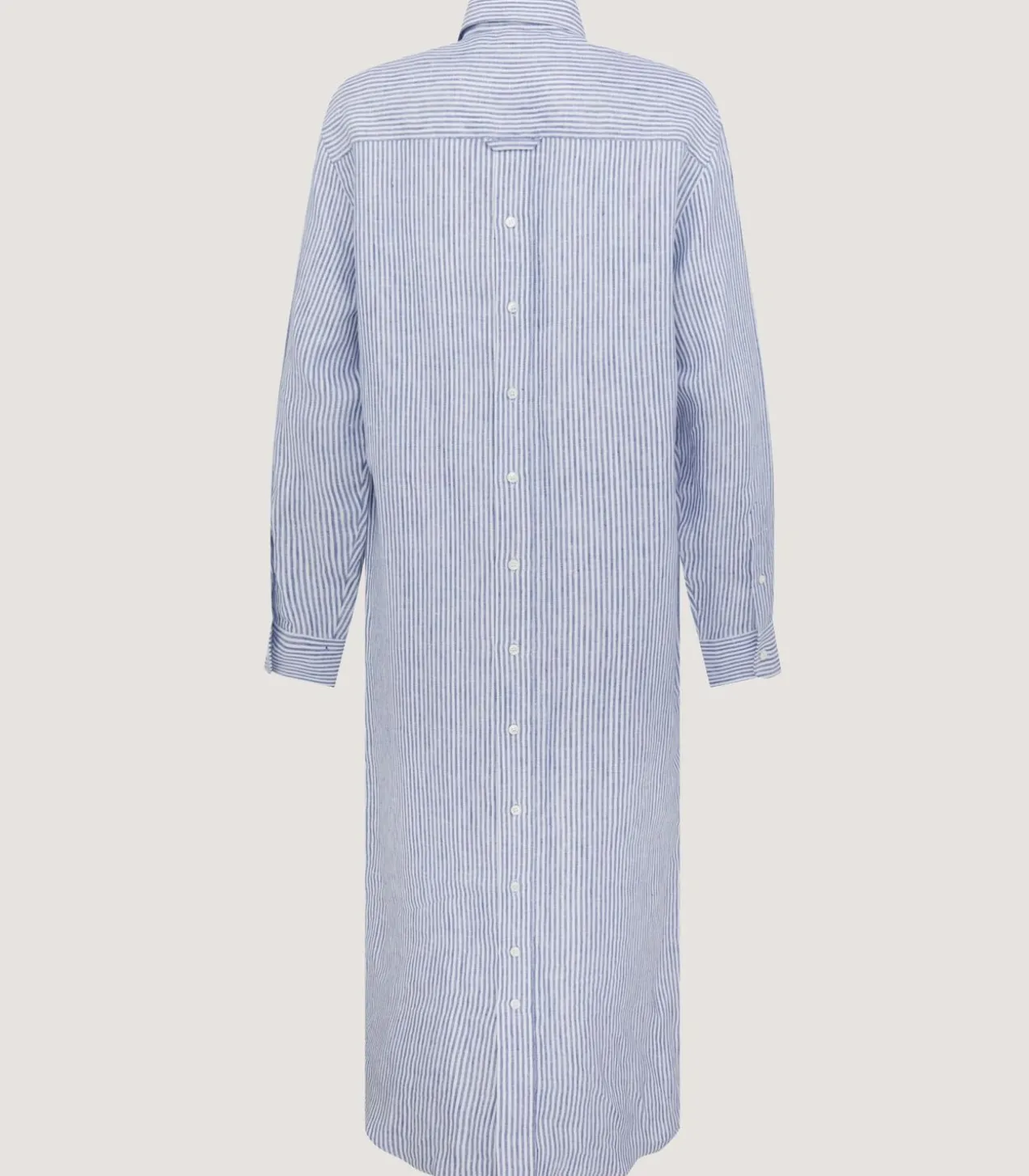 Women'S Linen Oxford Stripe Dress