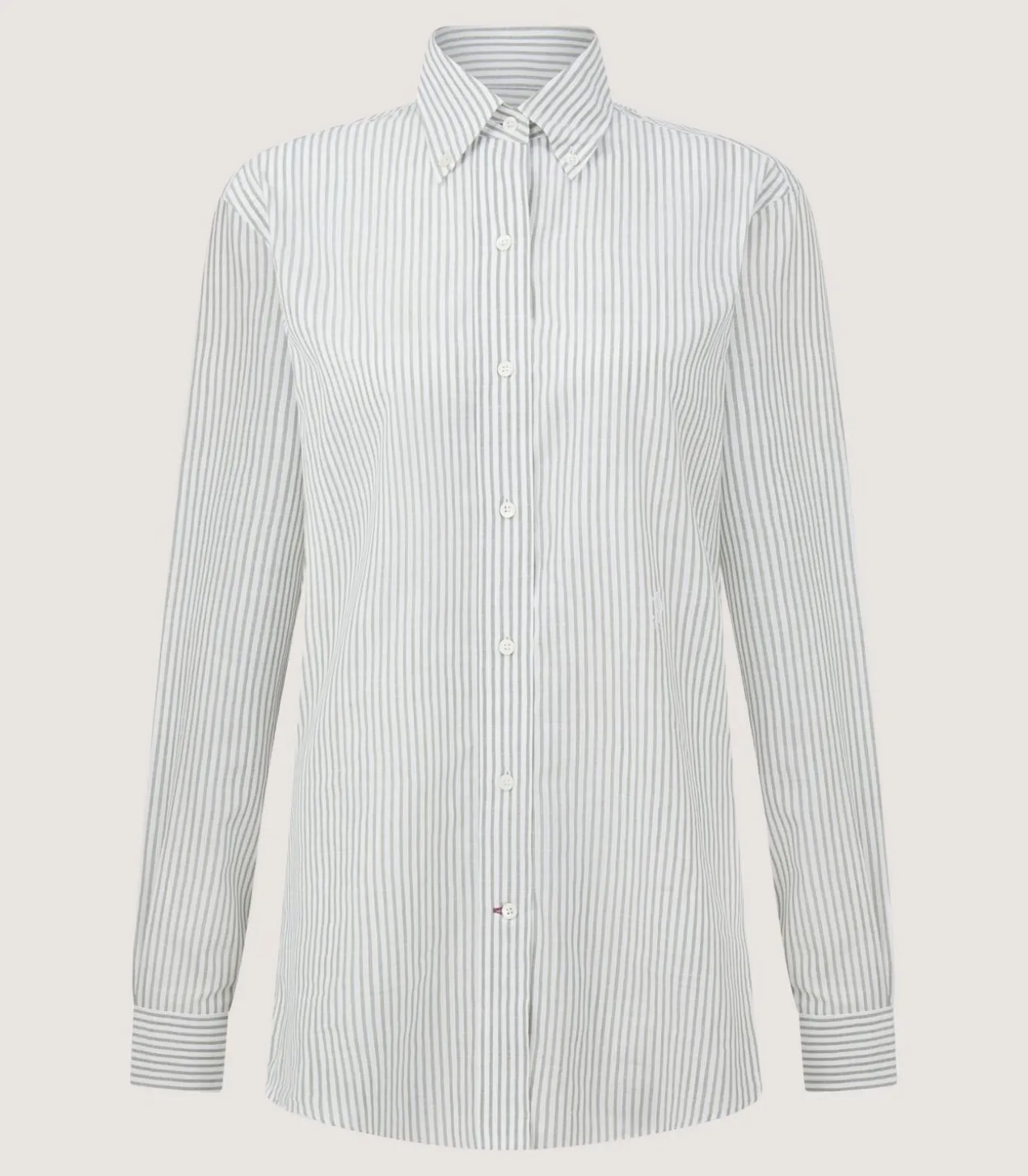 Women'S Sage Cotton Linen Button Down Shirt