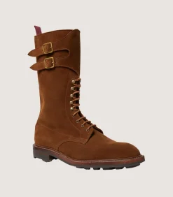 Women'S Suede Twin Strap Boot With Ridgeway Sole