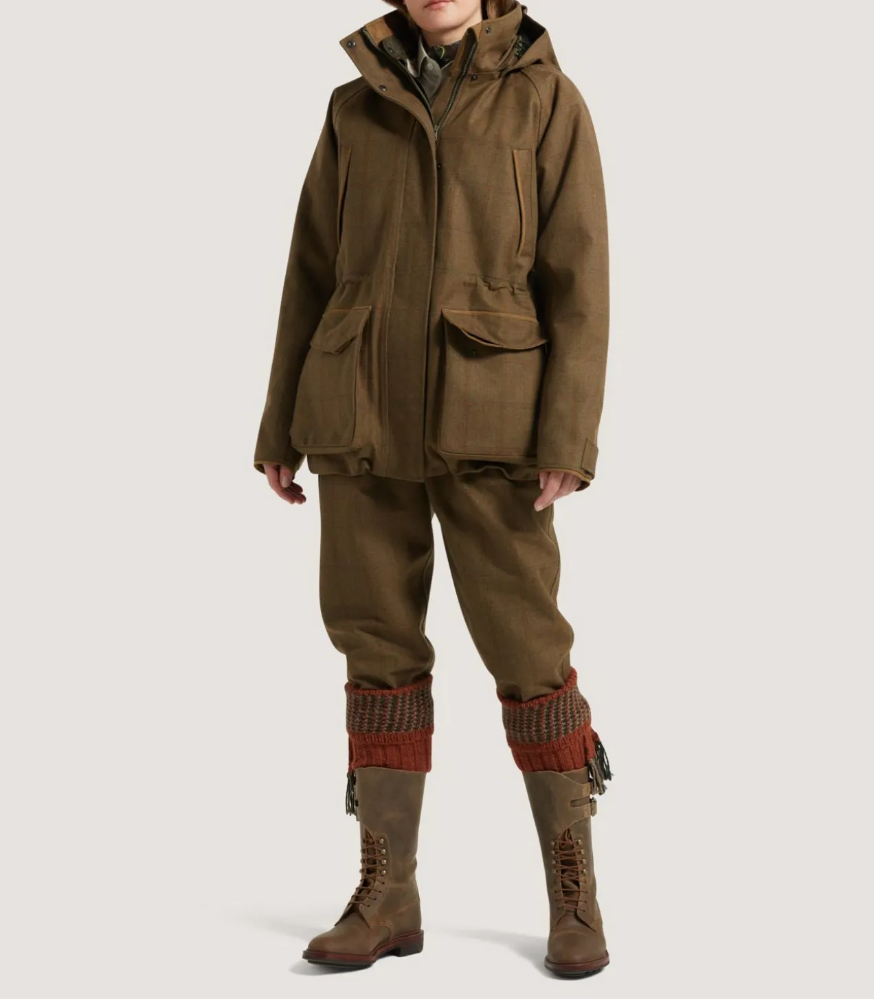 Women'S Technical Tweed Lancashire Field Coat