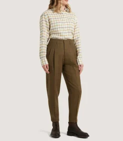 Women'S Technical Tweed Two Pleat Sporting Trouser In Lomond